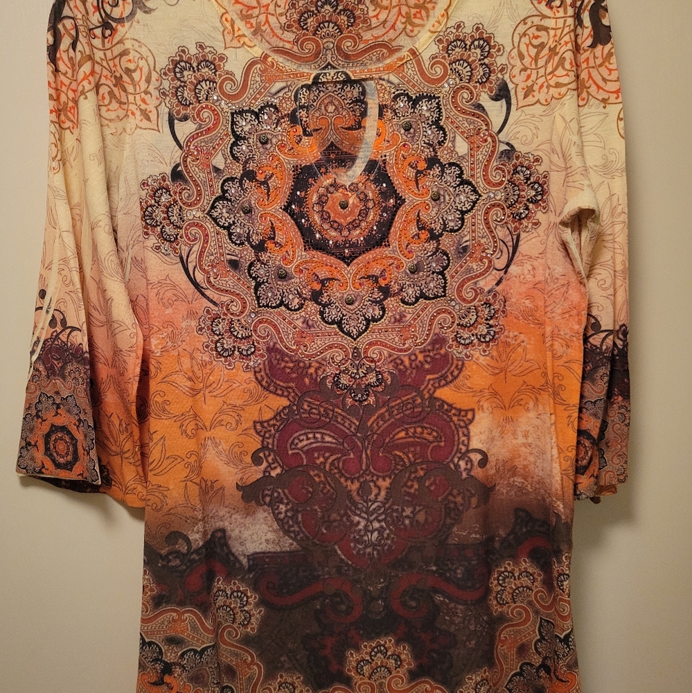 New Blouse with pretty fall colors!!